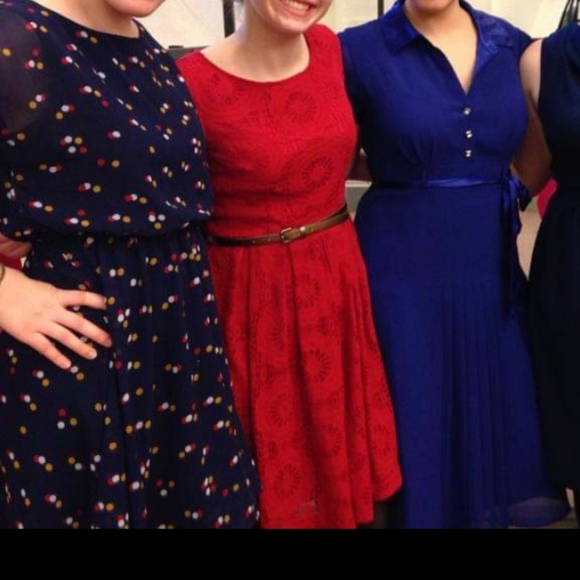 Petite Red Dress - Picture 4 of 4